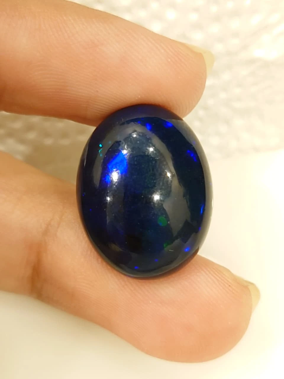 11ct Natural Black Opal Loose Gemstone from Ethiopia — view 1